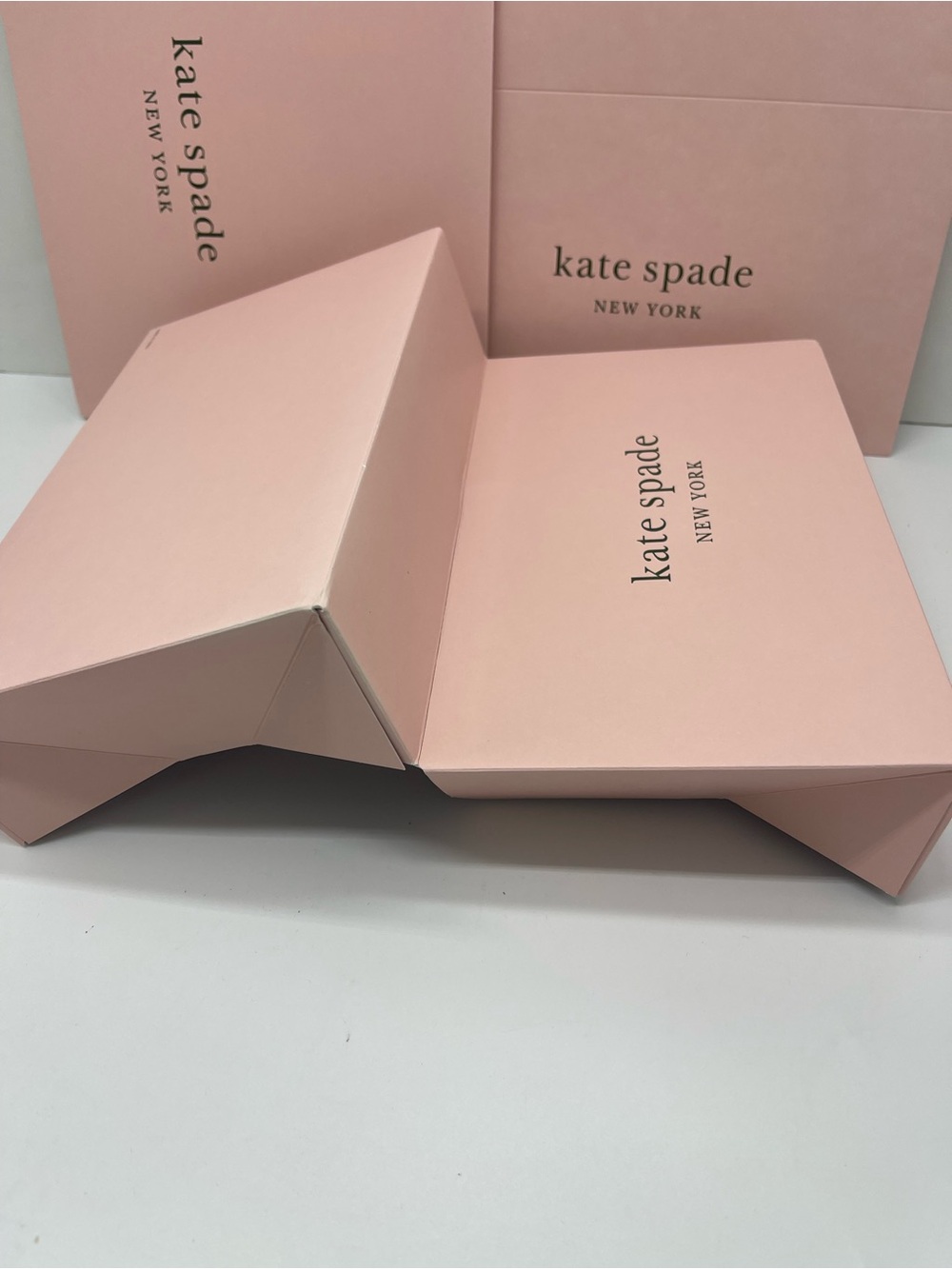 3 boxes set Kate Spade New York Empty Gift Box Pink 10” x 6” x 2.5” Authentic - Picture 8 of 16